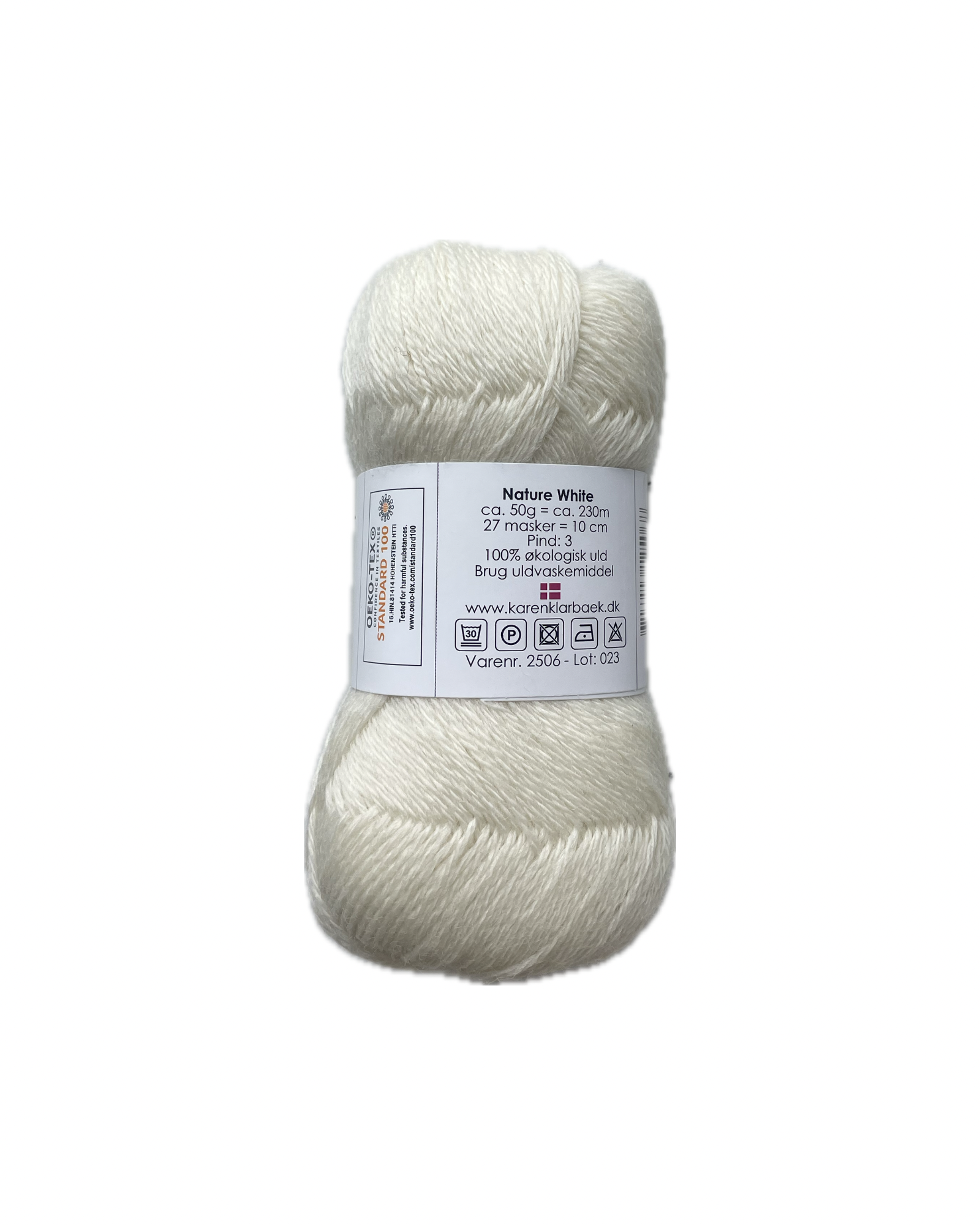 Nature White - KK Fin øko uld