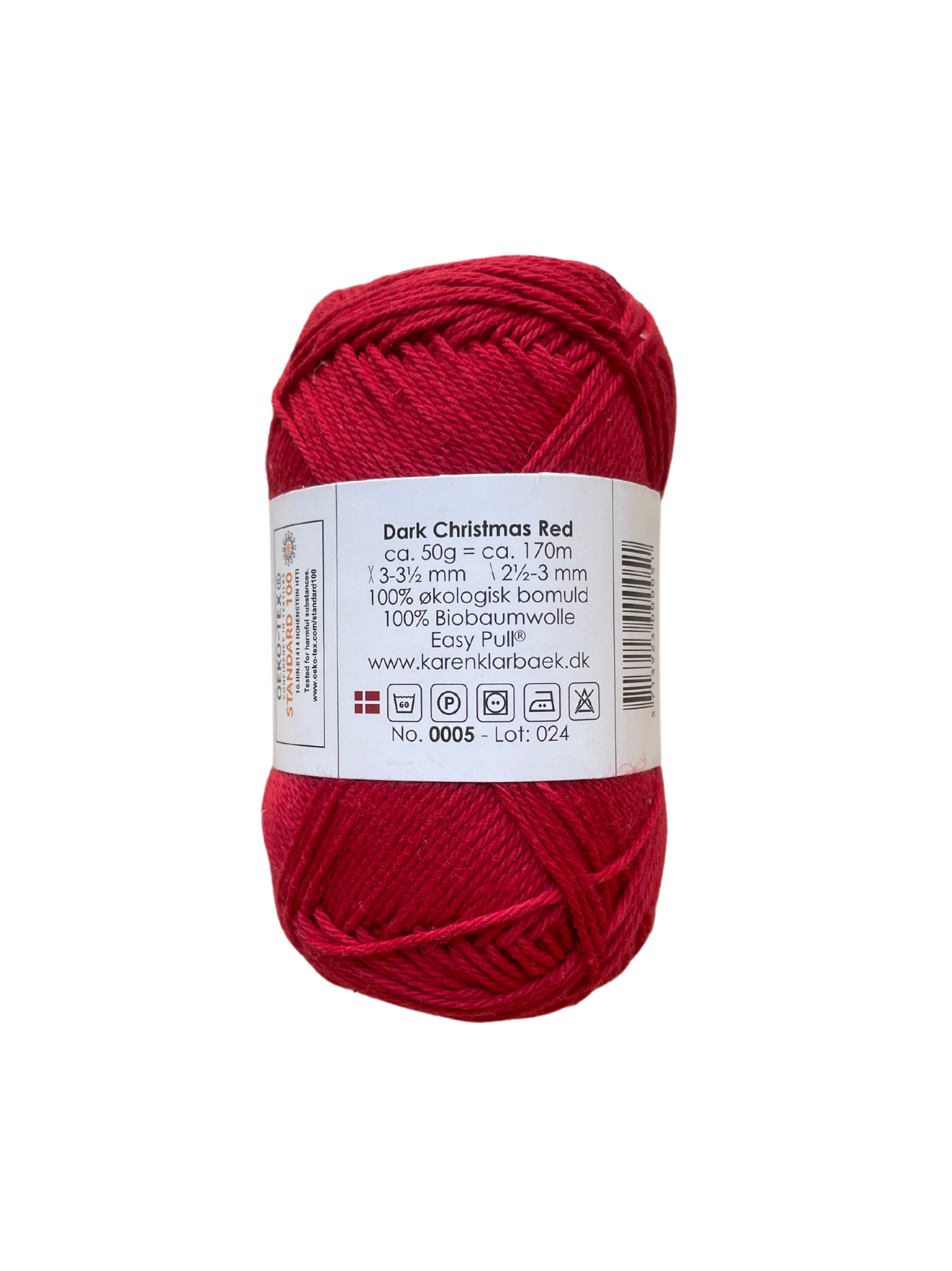 Dark Christmas Red - KK 8/4 bomuldsgarn