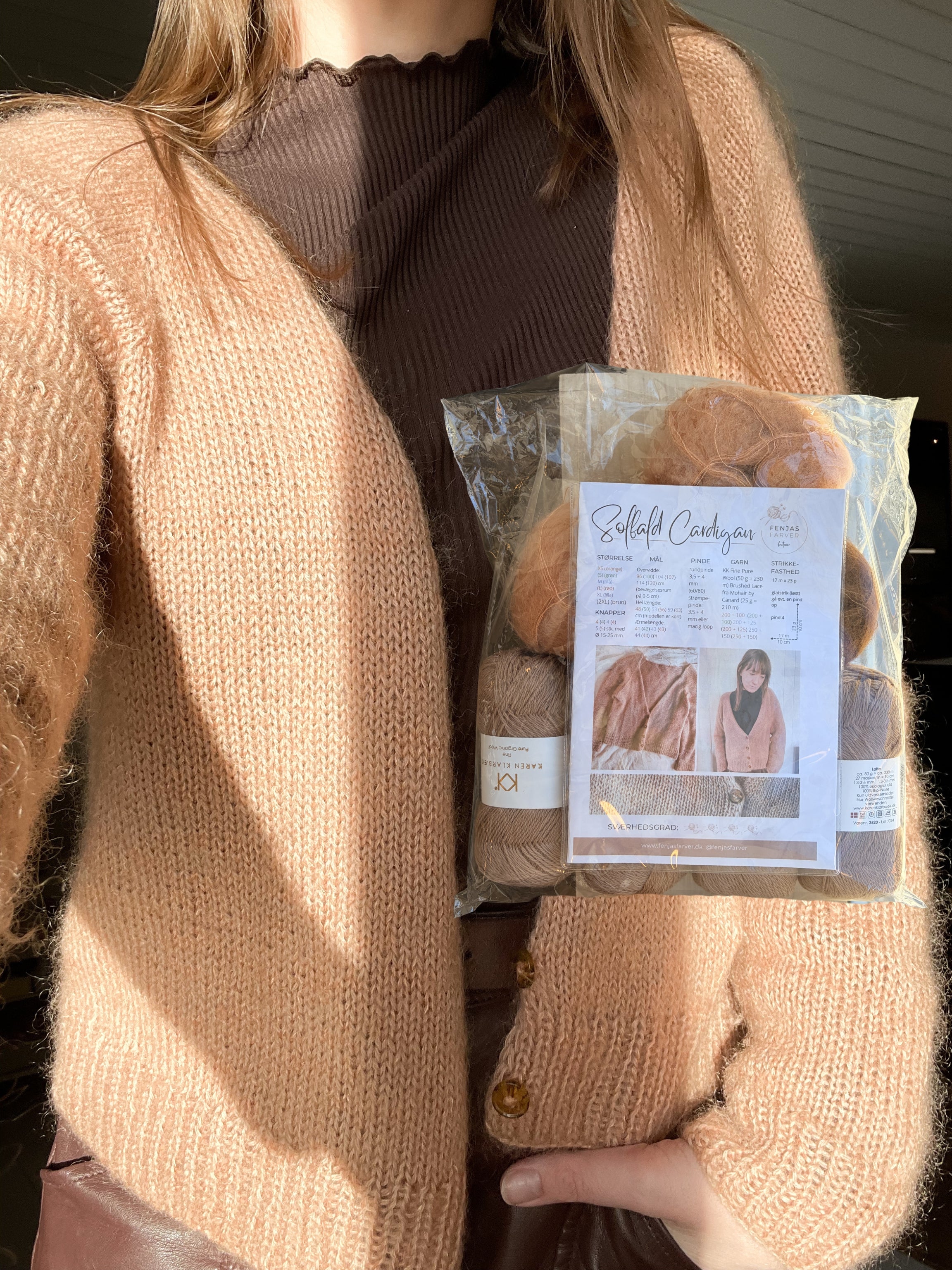 Solfald Cardigan Strikkekit