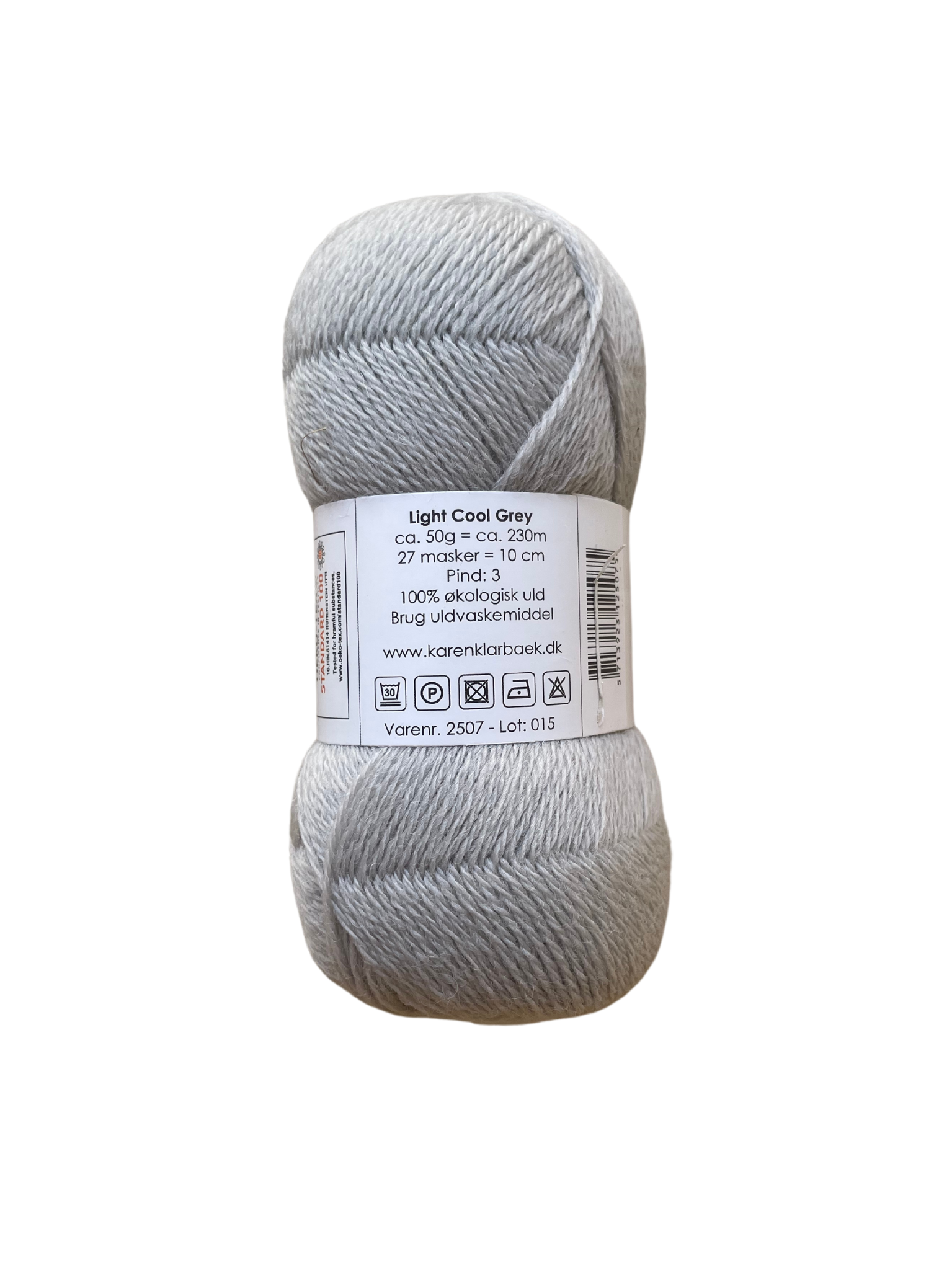 Light Grey - KK Fin øko uld