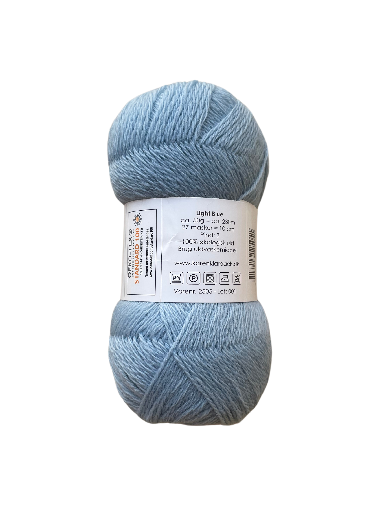 Light Blue - KK Fin øko uld