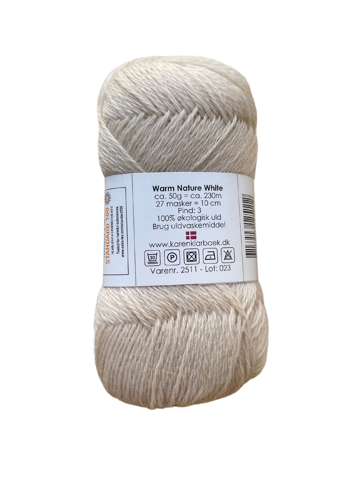 Warm Nature White - KK Fin øko uld