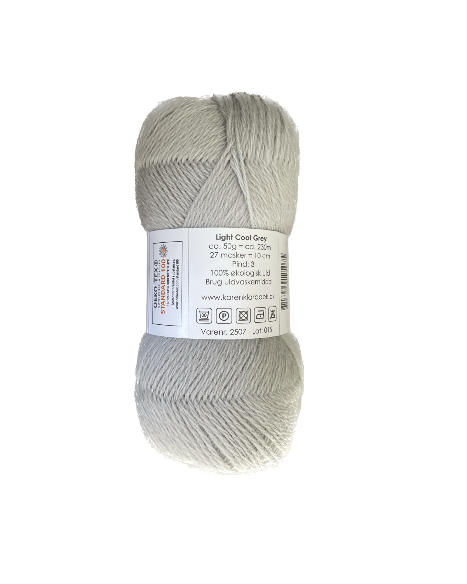 Light Grey - KK Fin øko uld
