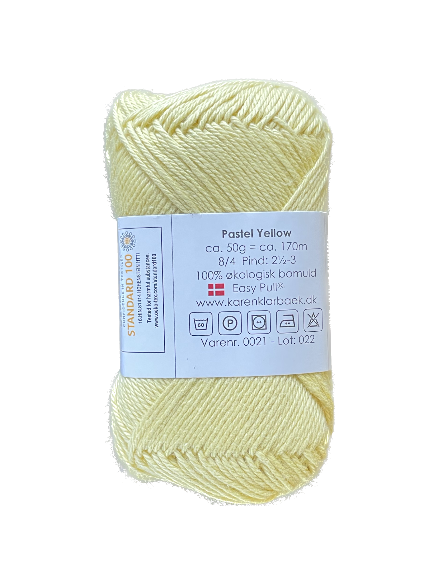 Pastel Yellow - KK 8/4 bomuldsgarn