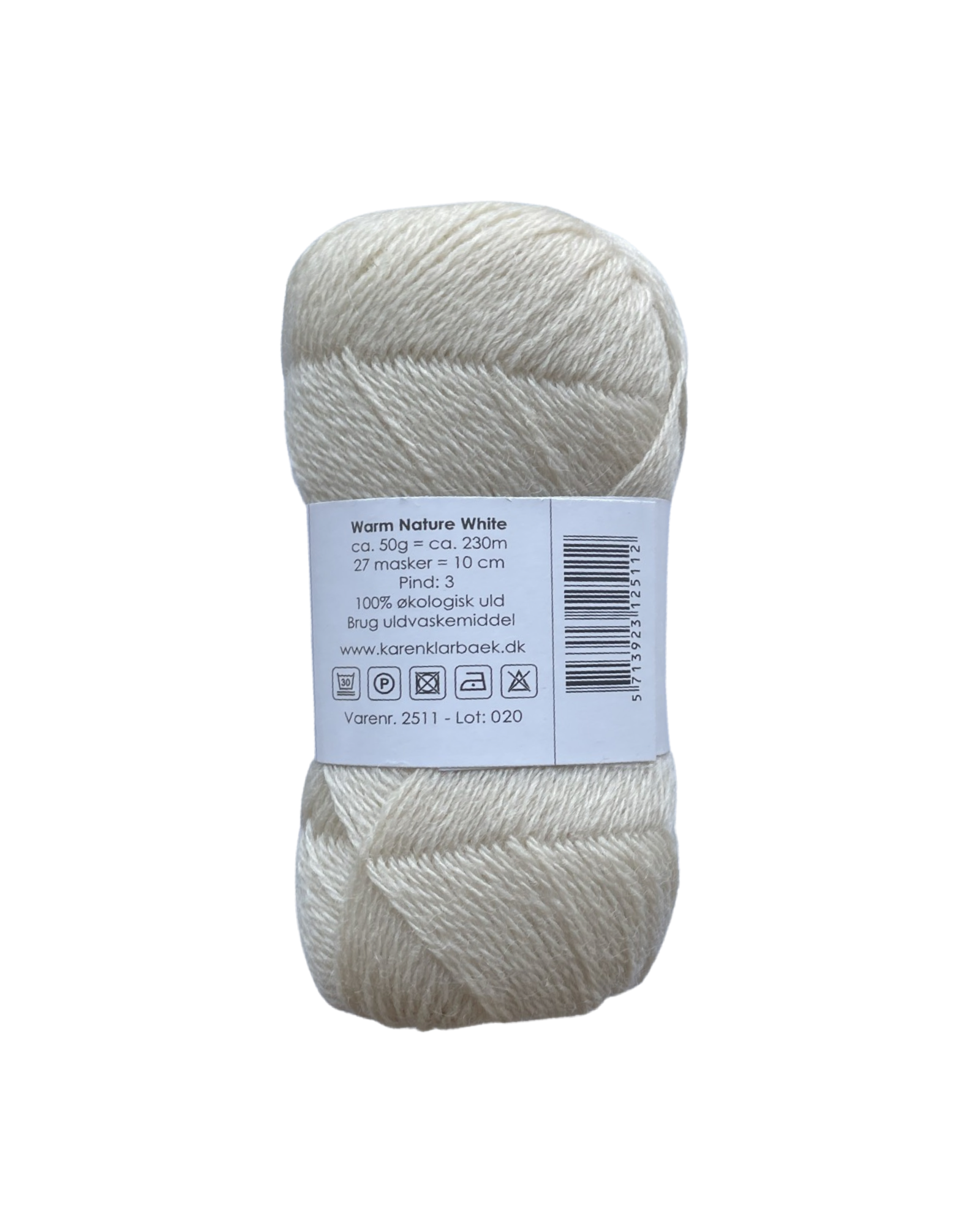 Warm Nature White - KK Fin øko uld