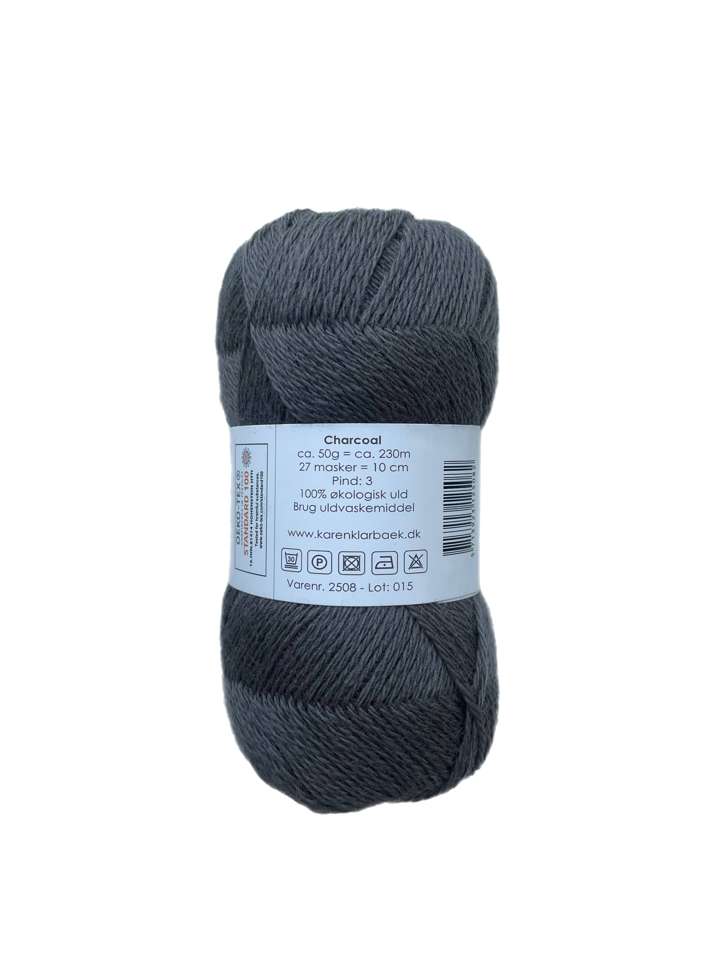 Charcoal - KK Fin øko uld